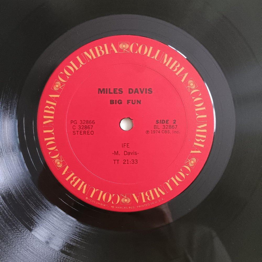 Miles Davis - Big Fun - 1974 - PG 32866 - Used - VG++ - Vinyl Miles Davis - Big Fun - 1974 - PG 32866 - Used - VG++ - Vinyl