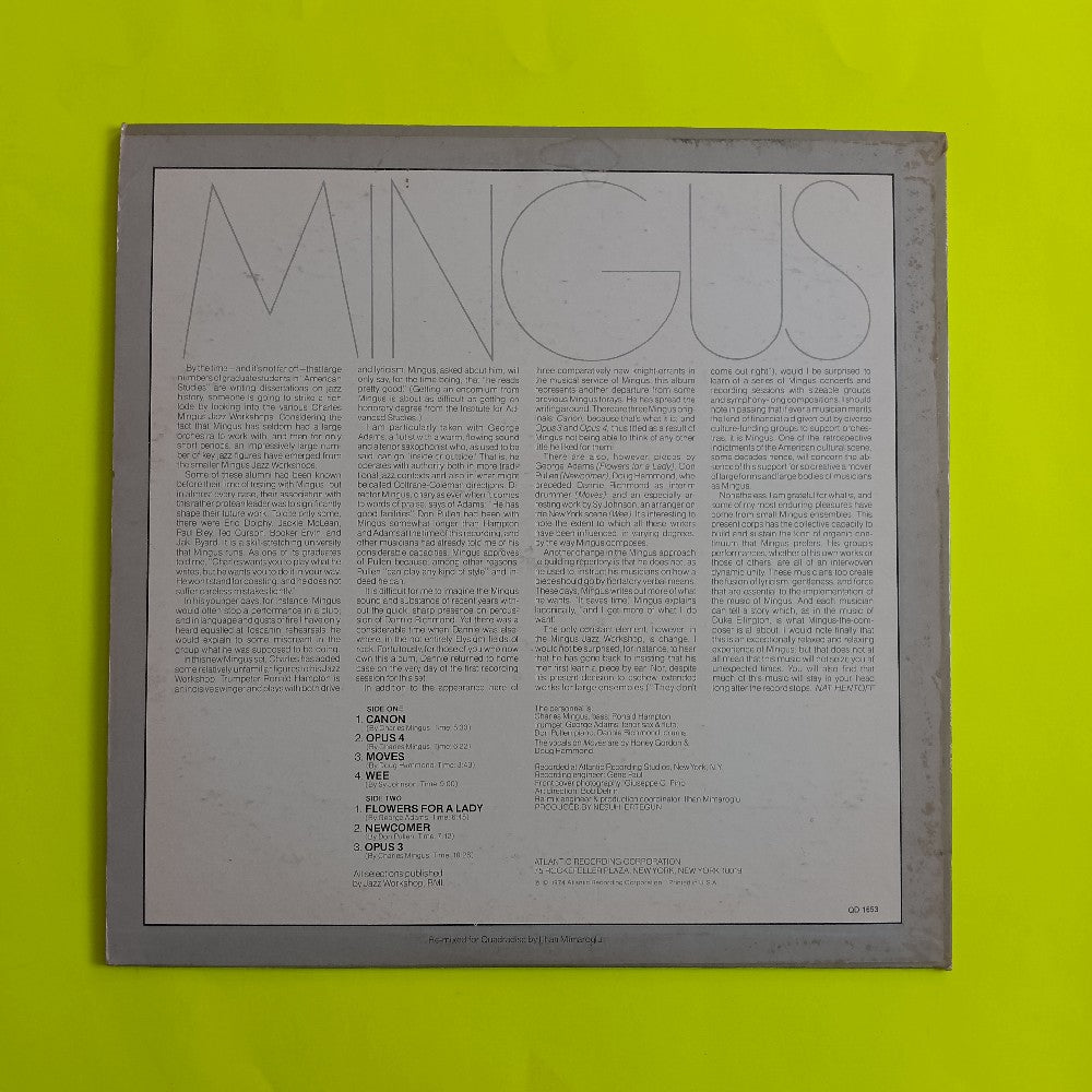 Charles Mingus - Mingus Moves QUAD - 1974 - QD 1653 - Used - VG++ - Vinyl Charles Mingus - Mingus Moves QUAD - 1974 - QD 1653 - Used - VG++ - Vinyl