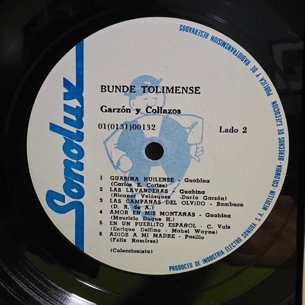 Garzo'n Y Collazos - Bunde Tolimense - 01(0131)000132 - Used - NM - Vinyl Garzo'n Y Collazos - Bunde Tolimense - 01(0131)000132 - Used - NM - Vinyl