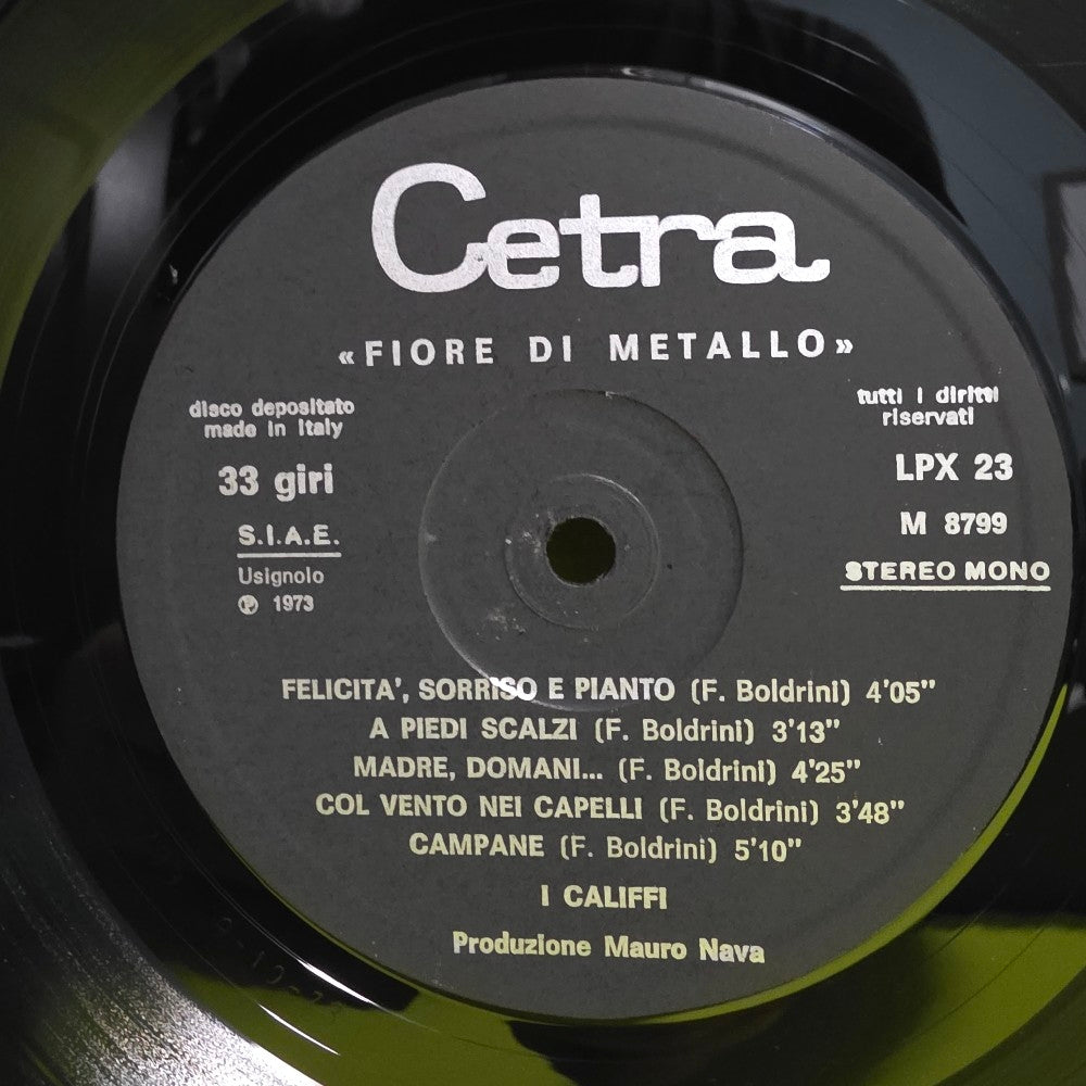I Califfi - Fire Di Metallo / Super Rare - 1973 - LPX 23 - Used - VG++ - Vinyl I Califfi - Fire Di Metallo / Super Rare - 1973 - LPX 23 - Used - VG++ - Vinyl