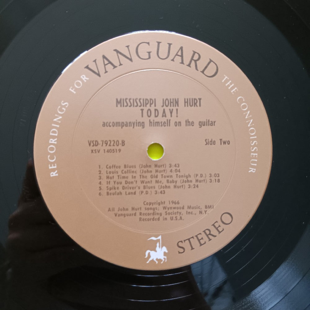 Mississippi John Hurt - Today OG - 1966 - VSD 79220 - Used - VG+ - Vinyl Mississippi John Hurt - Today OG - 1966 - VSD 79220 - Used - VG+ - Vinyl