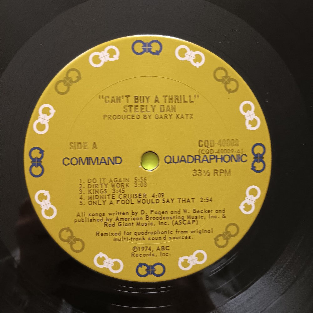 Steely Dan - Can't Buy A Thrill QUAD - 1974 - CQD 40009 - Used - VG++ - Vinyl Steely Dan - Can't Buy A Thrill QUAD - 1974 - CQD 40009 - Used - VG++ - Vinyl