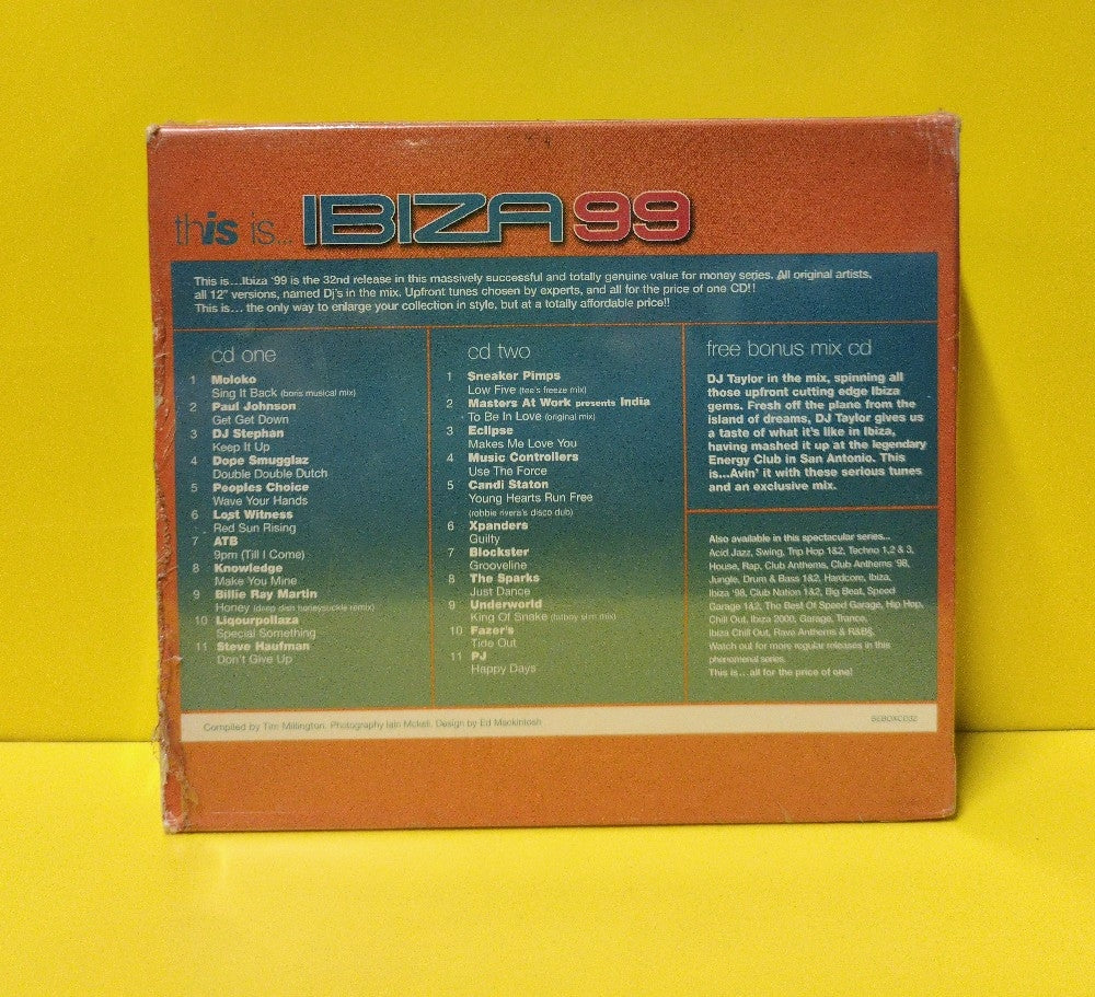 Various - This Is... Ibiza 99 - 1999 - BEBOXCD32 - New - Sealed - CDs - 3xCD Box Set - UK Import Various - This Is... Ibiza 99 - 1999 - BEBOXCD32 - New - Sealed - CDs - 3xCD Box Set - UK Import