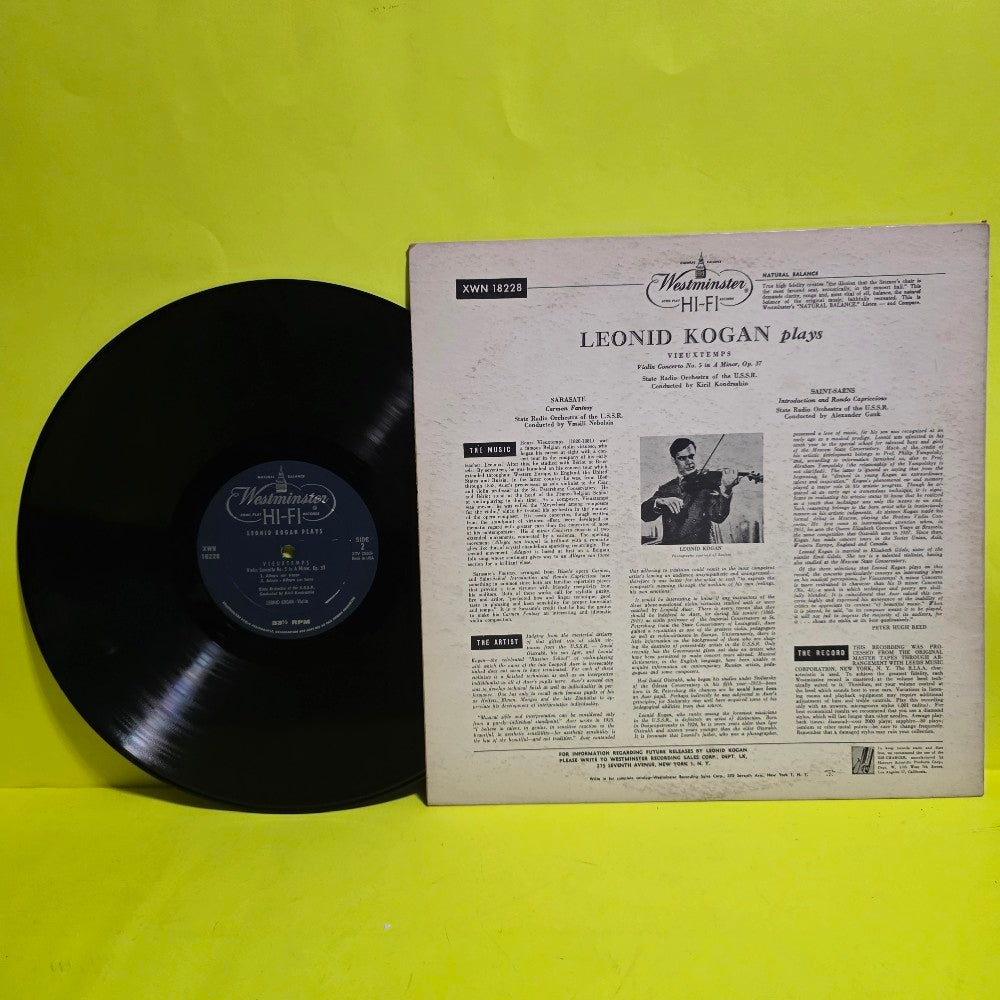 Leonid Kogan - Leonid Kogan Plays RARE Mono - XWN 18228 - Used - VG++ - Vinyl Leonid Kogan - Leonid Kogan Plays RARE Mono - XWN 18228 - Used - VG++ - Vinyl