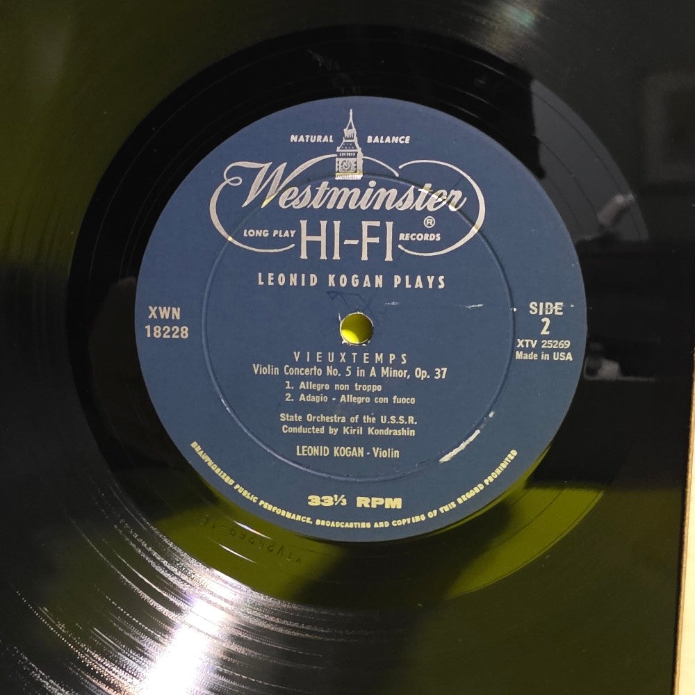 Leonid Kogan - Leonid Kogan Plays RARE Mono - XWN 18228 - Used - VG++ - Vinyl Leonid Kogan - Leonid Kogan Plays RARE Mono - XWN 18228 - Used - VG++ - Vinyl