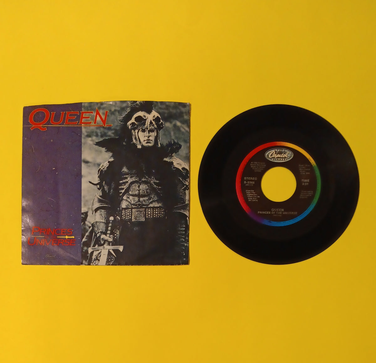 Queen  - Princes of the Universe - 1986 - B-5568 Used - EX - 7" Vinyl