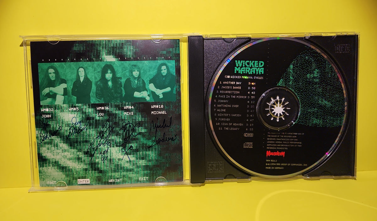 Wicked Maraya - Cycles / Autographed By The Band  - 1994 - 904 021.2 Used - VG++ - CDs