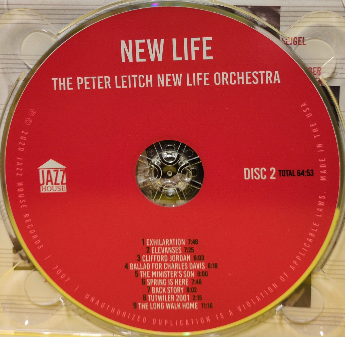 The Peter Leitch New Life Orchestra - New Life - 2020 - 7006/7007 Used - EX - 2xCD
