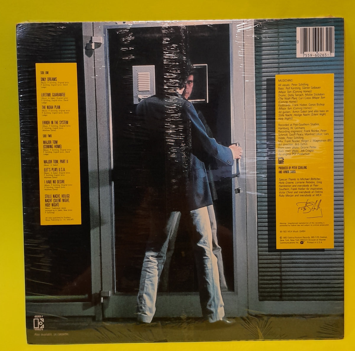 Peter Schilling - Error In The System - 1983 - 9 60265-1 New - Sealed - Vinyl