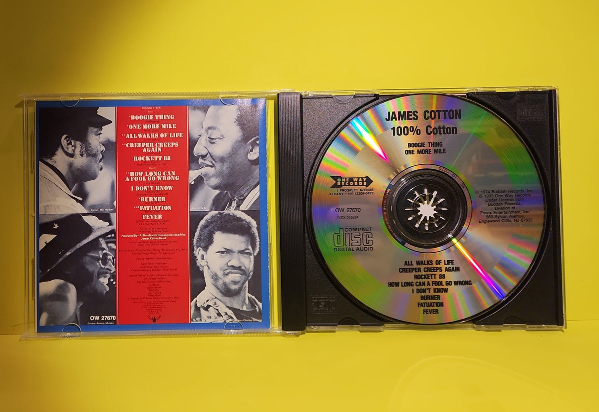 The James Cotton Band - 100% Cotton - 1993 - OW 27670 Used - VG++ - CDs