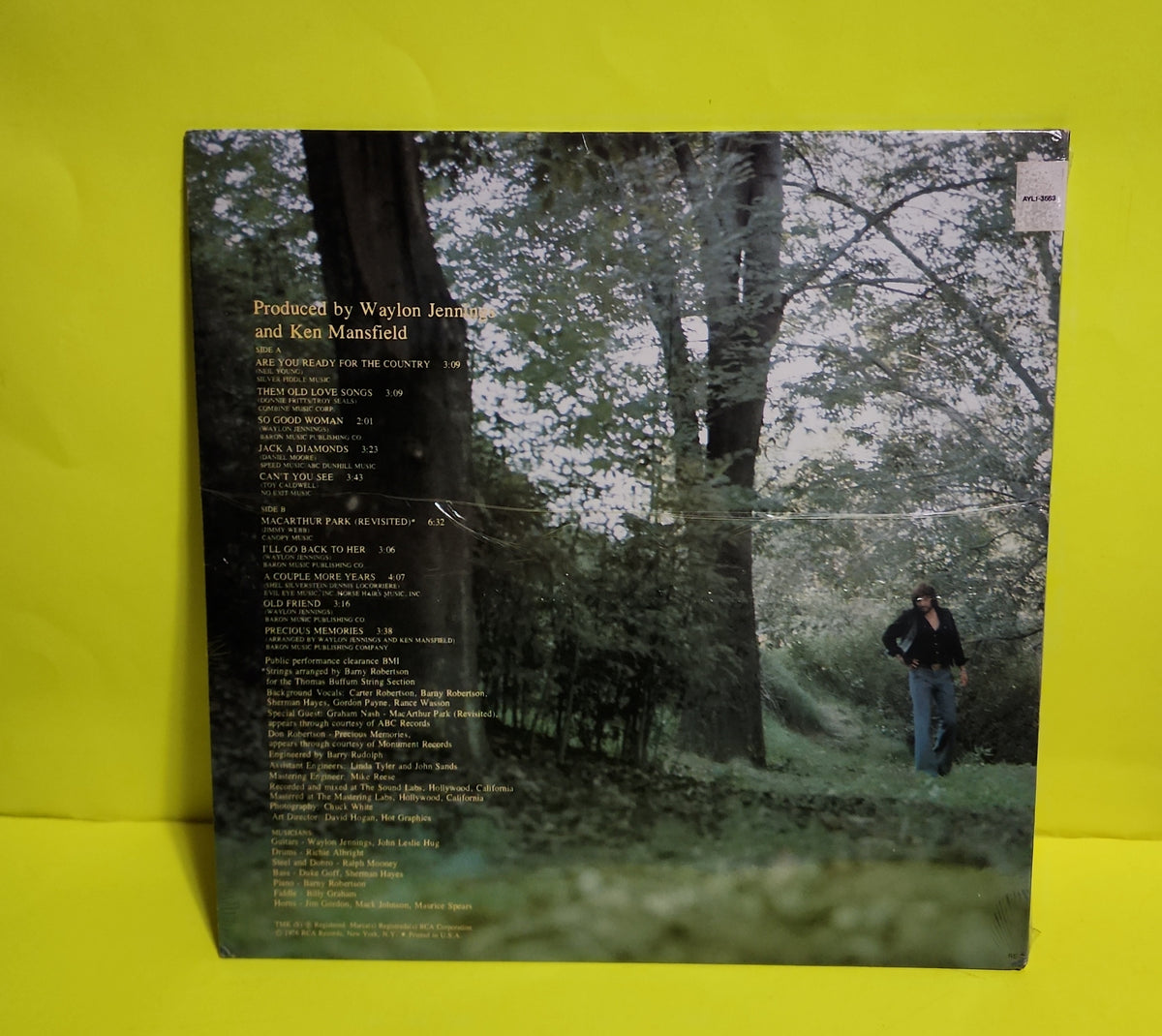 Waylon Jennings - Are You Ready For The County  - 1980 - AYL1-3663 New - Sealed - Vinyl