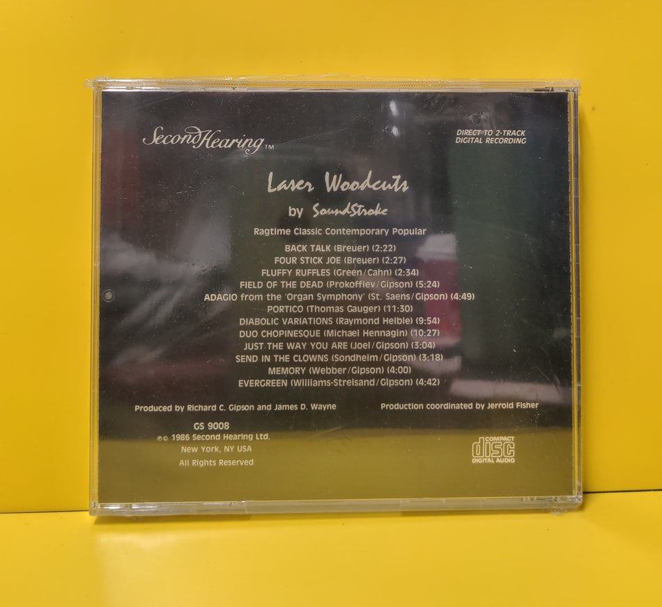 Soundstroke (University of Oklahoma Percussion Ensemble) - Laser Woodcuts - 1986 - GS 9008 New - Sealed - CDs