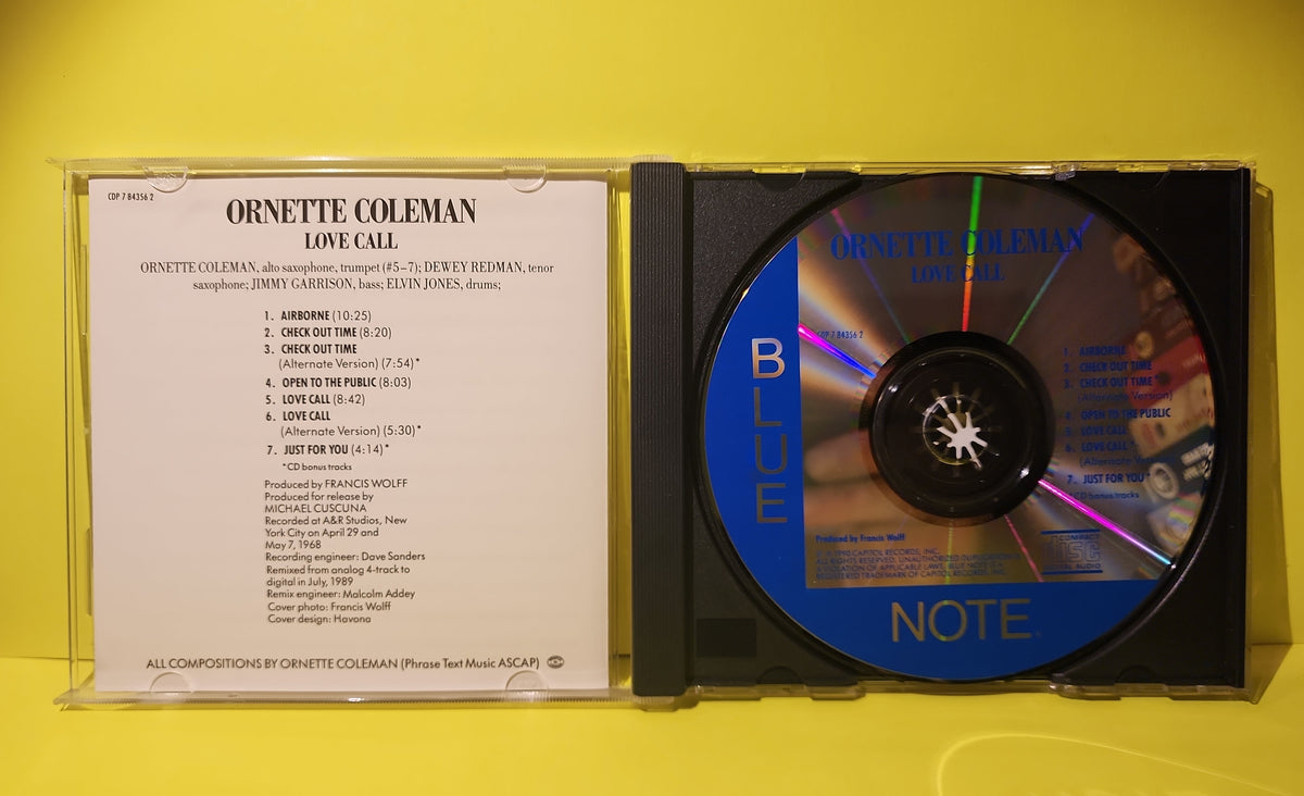 Ornette Coleman - Love Call - 1990 - CDP 7 84356 2 Used - EX - CDs