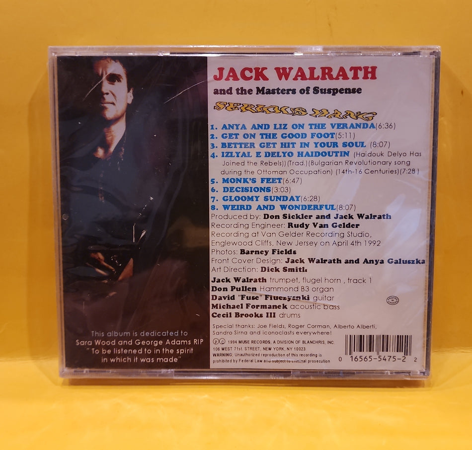 Jack Walrath & The Masters Of Suspense, Fuse*, Mike*, C.B. III*, Pullen* - Serious Hang - 1992 - MCD 5475 New - Sealed - CDs