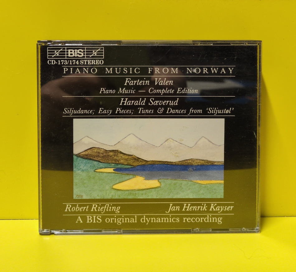 Fartein Valen, Harald Sæverud, Robert Riefling, Jan Henrik Kayser - Piano Music From Norway - 1992 - BIS-CD-173/174 Used - EX - 2xCD