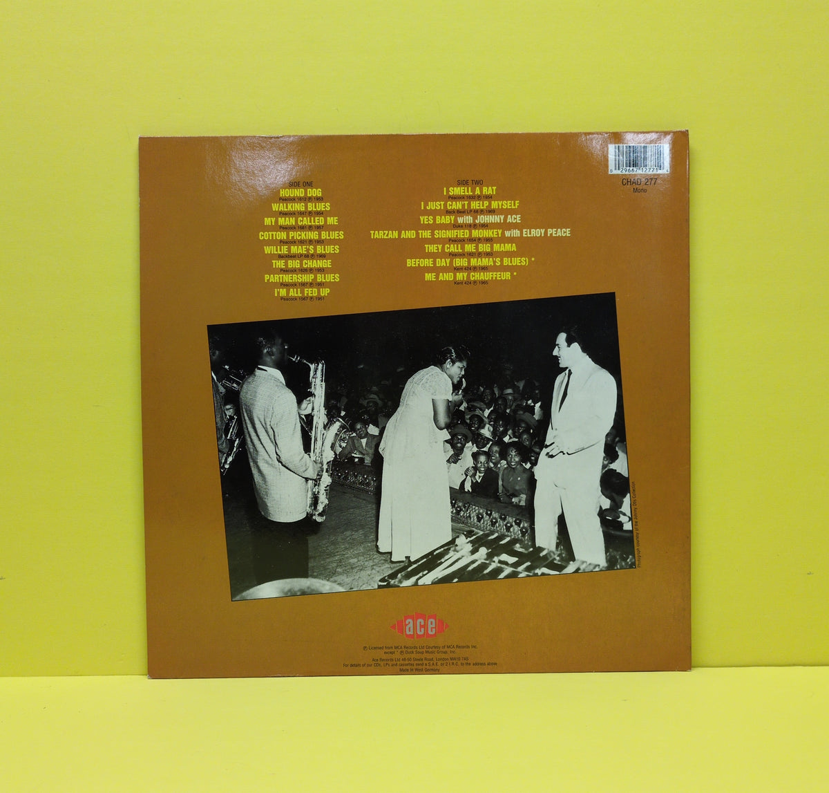 Big Mama Thornton - You Ole Houn' Dawg - 1989 - CHAD 277 Used - EX - Vinyl