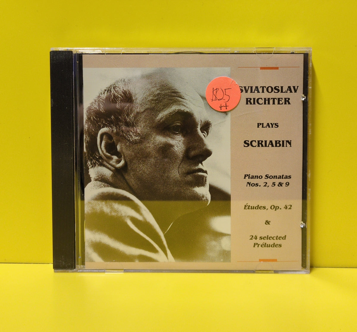 Sviatoslav Richter Plays Scriabin - Piano Sonatas Nos. 2, 5 & 9 / Études, Op. 42 / 24 Selected Préludes - 1995 - CD-878 Used - VG++ - CDs