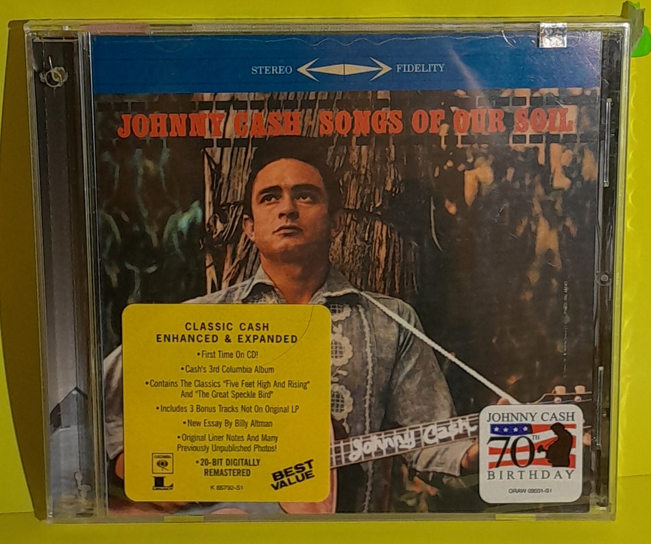 Johnny Cash - Songs Of Our Soil - 2002 - CK 86792 New - Sealed - CDs