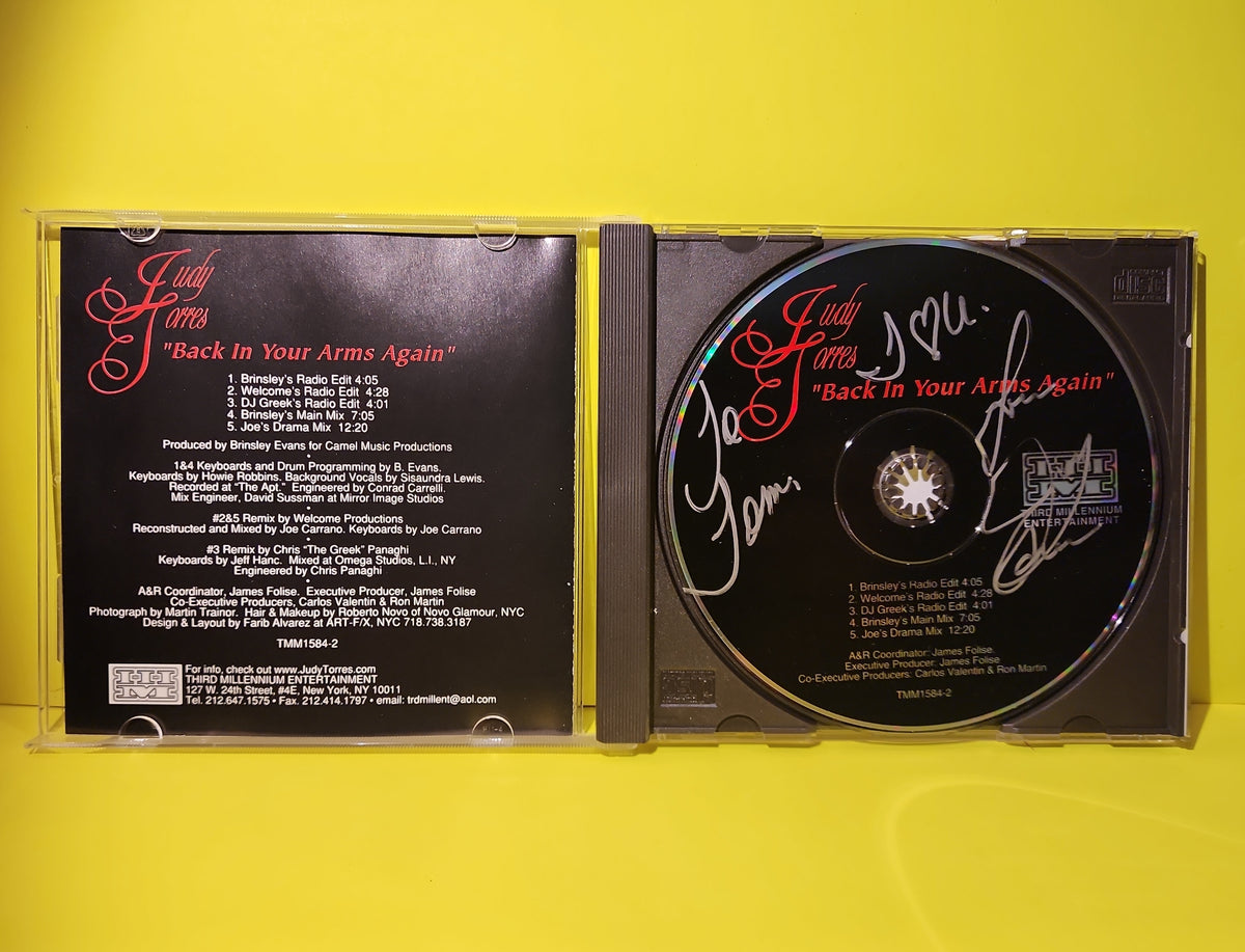 Judy Torres - Back In Your Arms Again / Autographed  - 1998 - TMM-1584-2 Used - EX - CDs