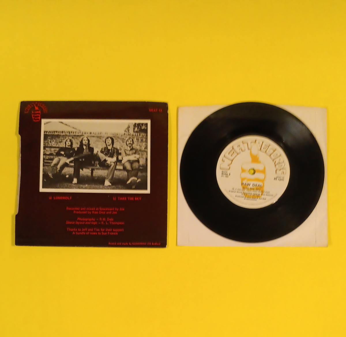 Raw Deal - Lonewolf (UK 7") - 1981 - NEAT 12 Used - VG++ - Vinyl