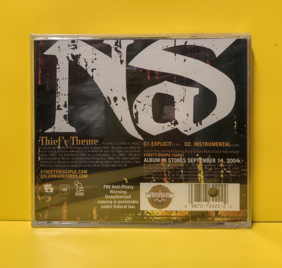 Nas - Thief's Theme - 2004 - 38K 76922 New - Sealed - CDs