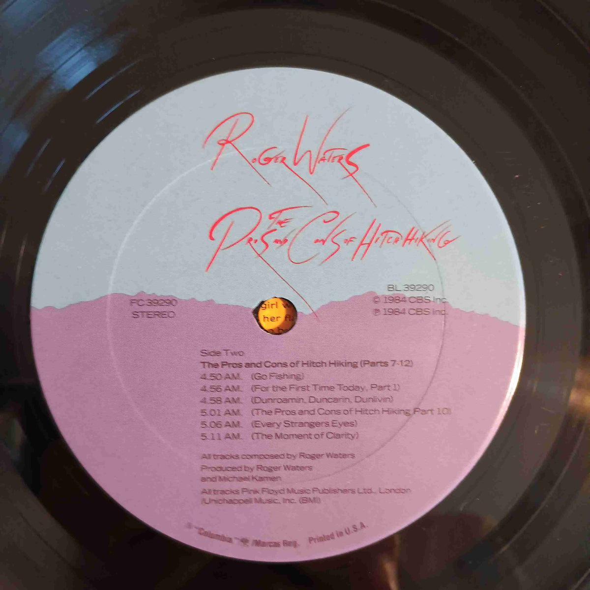 Roger Waters - The Pros And Cons Of Hitch Hiking - 1984 - FC 39290 Used - EX - Vinyl