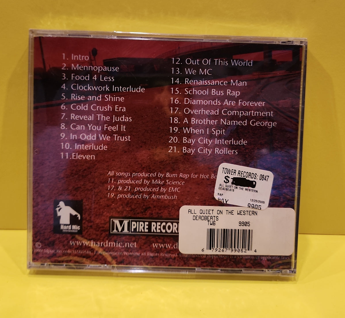 Deadbeats - All's Quiet on the Western Front  - 1999 - New - Sealed - CDs