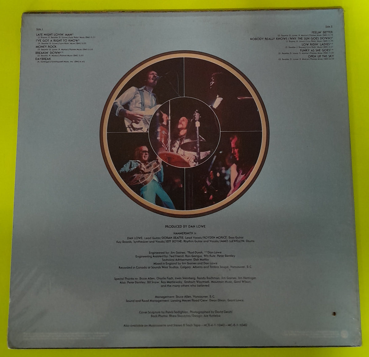 Hammersmith - Hammersmith - 1975 - SRM-1-1040 New - Sealed - Vinyl