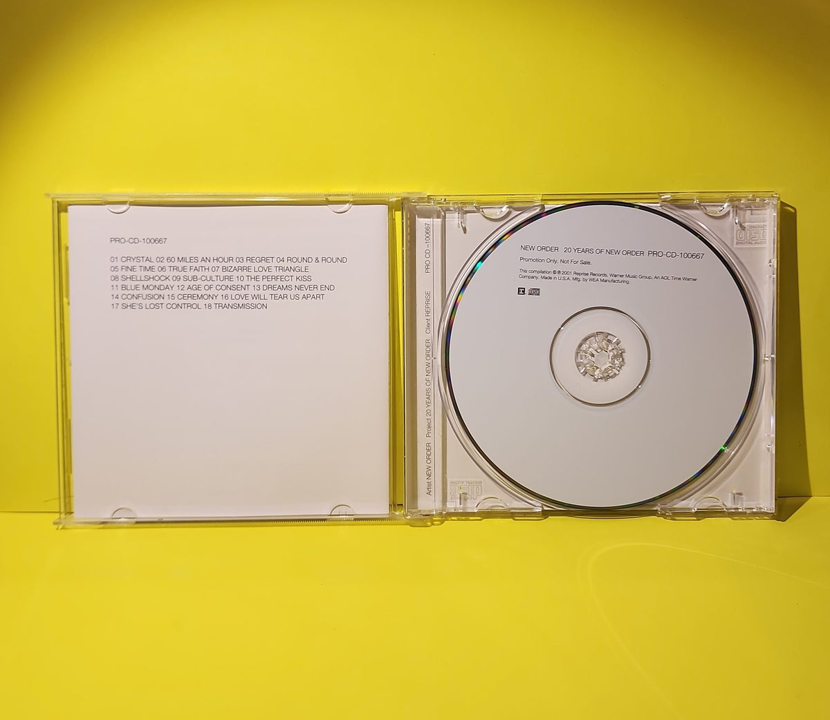 New Order - 20 Years Of New Order  - 2001 - PRO-CD-100667 Used - EX - CDs