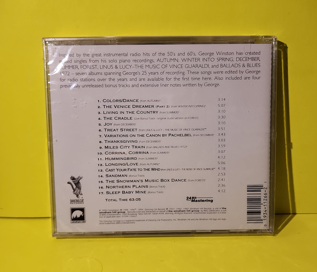George Winston - All The Seasons Of George Winston - 1998 - 01934-11266-2 New - Sealed - CDs