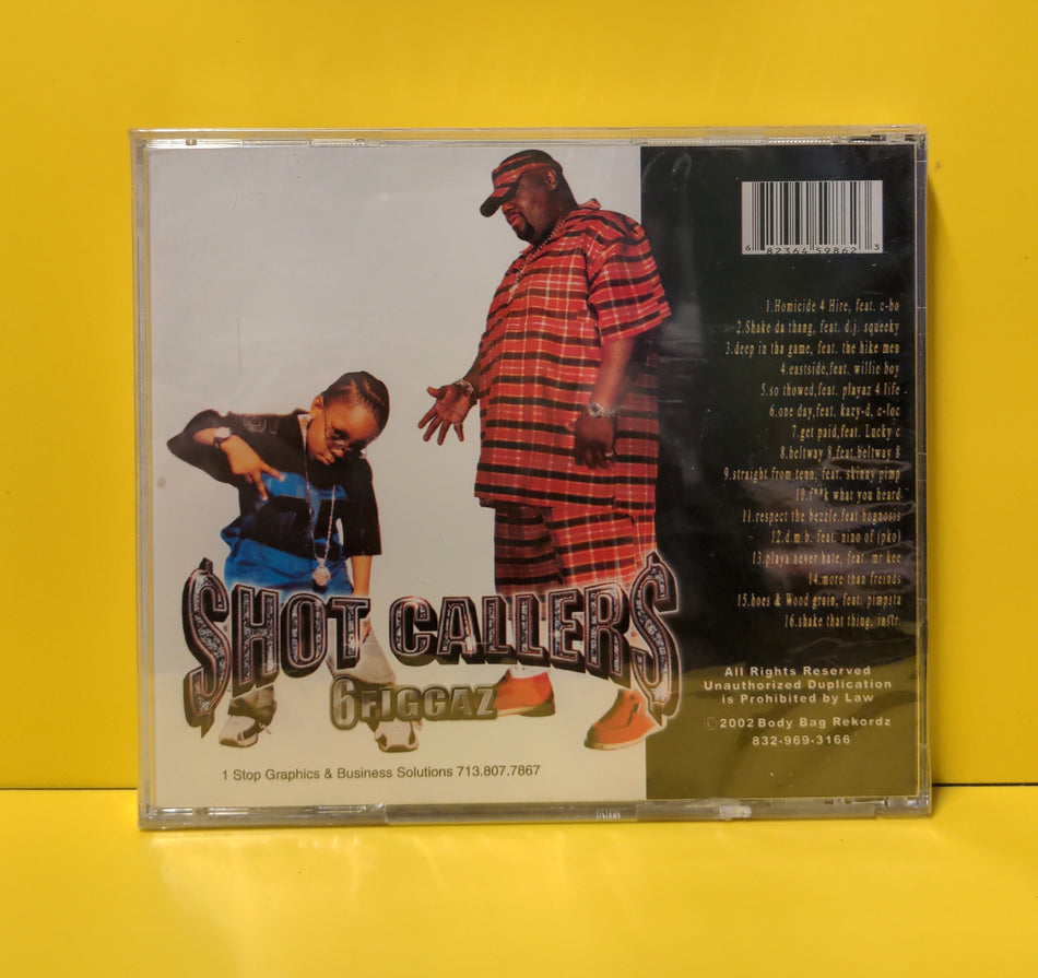 $hot Caller$ - 6 Figgaz  - 2002 - BBR -005 New - Sealed - CDs