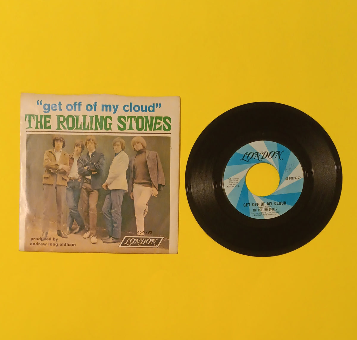 The Rolling Stones - Get Off My Cloud - 1965 - 45 LON 9792 Used - VG++ - 7" Vinyl