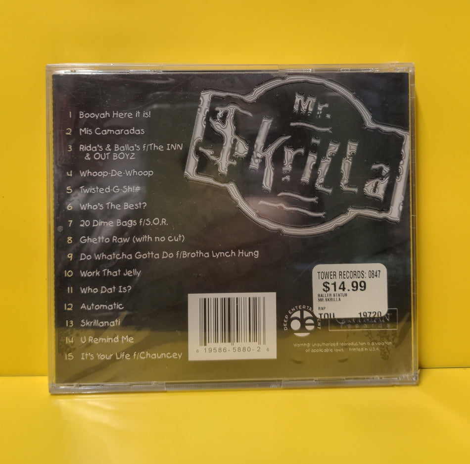 Mr. $krilla - Baller Status - 2000 - New - Sealed - CDs