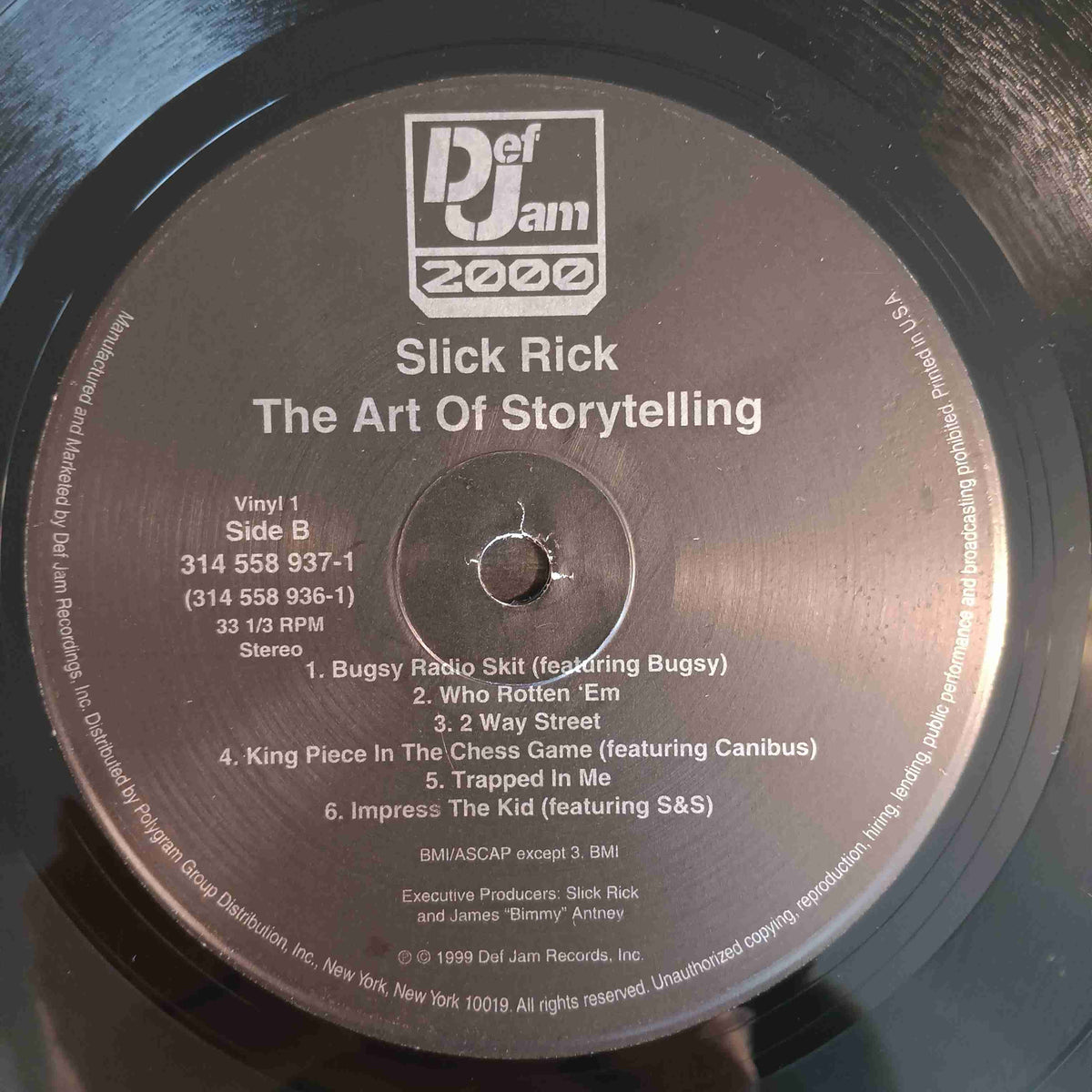 Slick Rick - The Art Of Storytelling w. Shrink - 1999 - 314 558 936-1 Used - VG+ - Vinyl