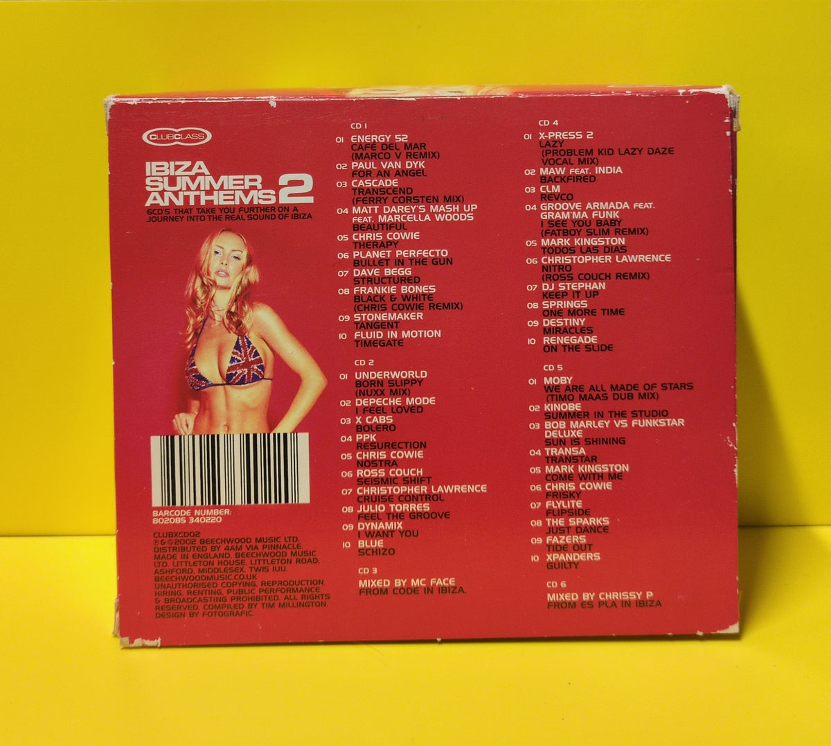 Various - Club Class Ibiza Summer Anthems 2 - 2003 - CLUBXCD02 Used - EX - CDs - 6xCD Box Set