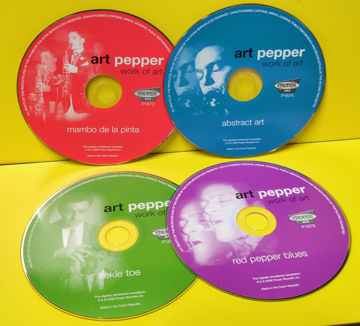 Art Pepper - Work of Art - 2008 - PROPERBOX 144 Used - EX - CDs - 4xCD Box Set