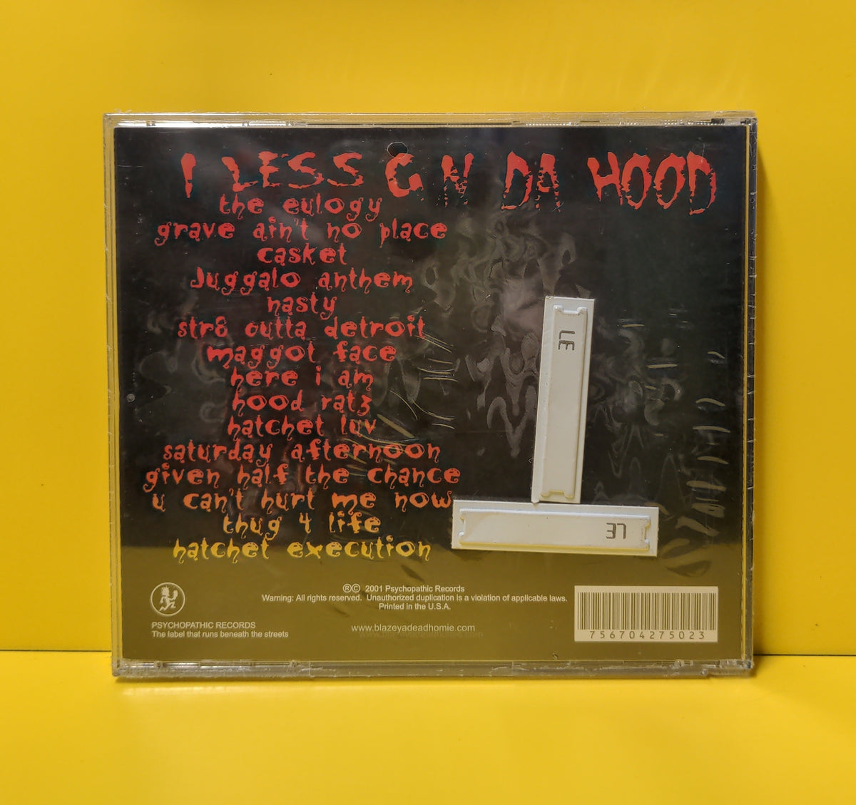 Blaze Ya Dead Homie  - 1 Less G N Da Hood - 2001 - New - Sealed - CDs