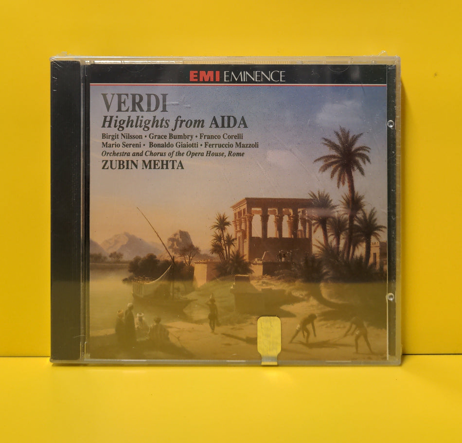 Verdi, Birgit Nilsson, Franco Corelli, Grace Bumbry, Orchestra Del Teatro Dell'Opera Di Roma, Coro Del Teatro Dell'Opera Di Roma, Zubin Mehta - Aïda (Highlights) - 1991 - 764035-2 New - Sealed - CDs