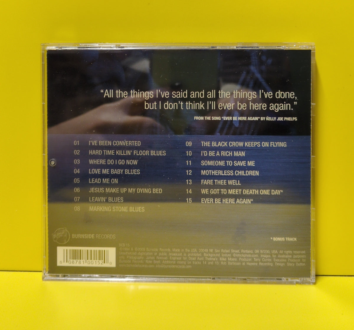 Kelly Joe Phelps - Lead Me On - 2009 - BCD-15 Used - EX - CDs - 15 Year Anniversary Edition