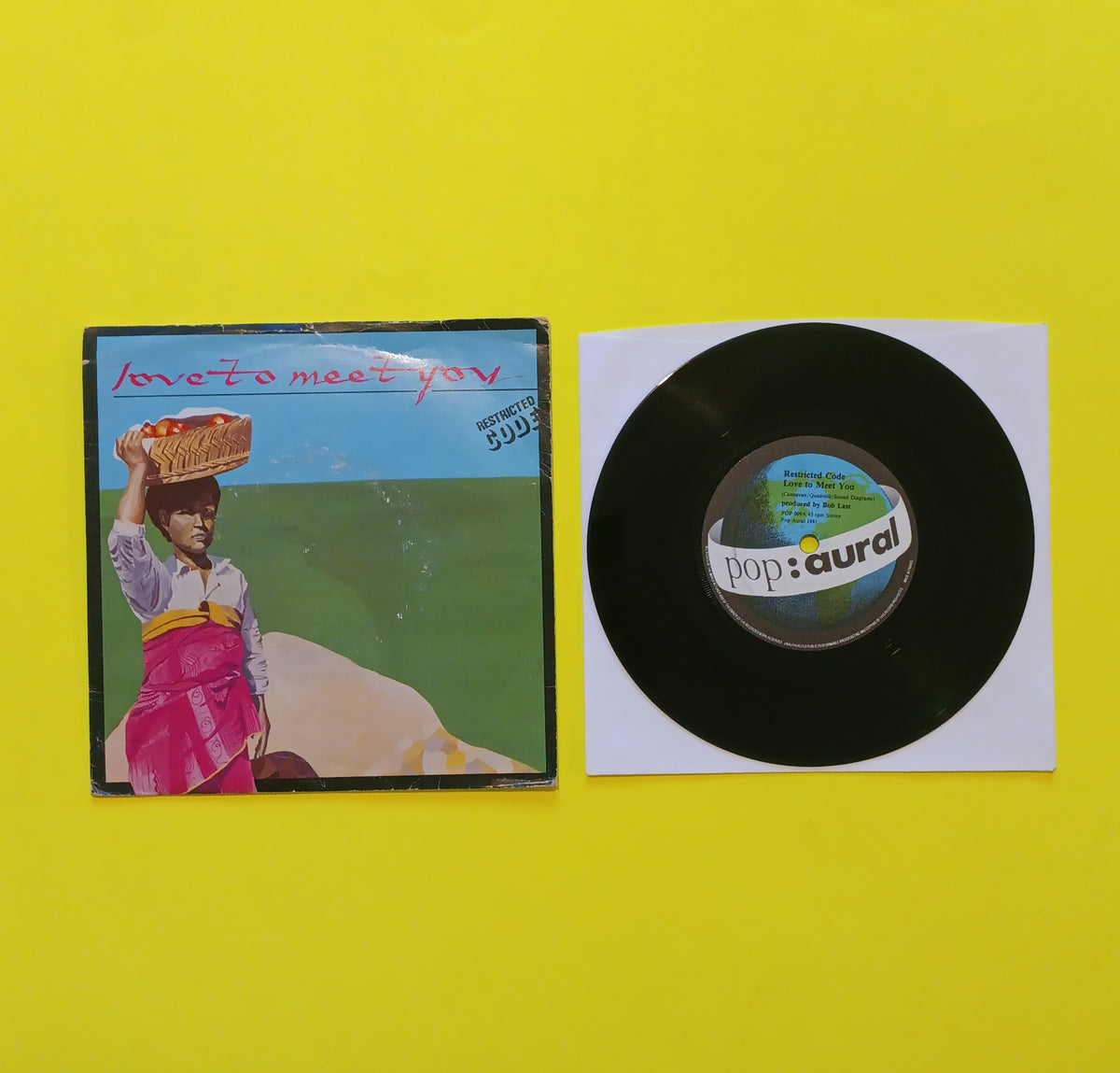Restricted Code - Love To Meet You (UK 7") - 1981 - POP 009 Used - VG++ - Vinyl