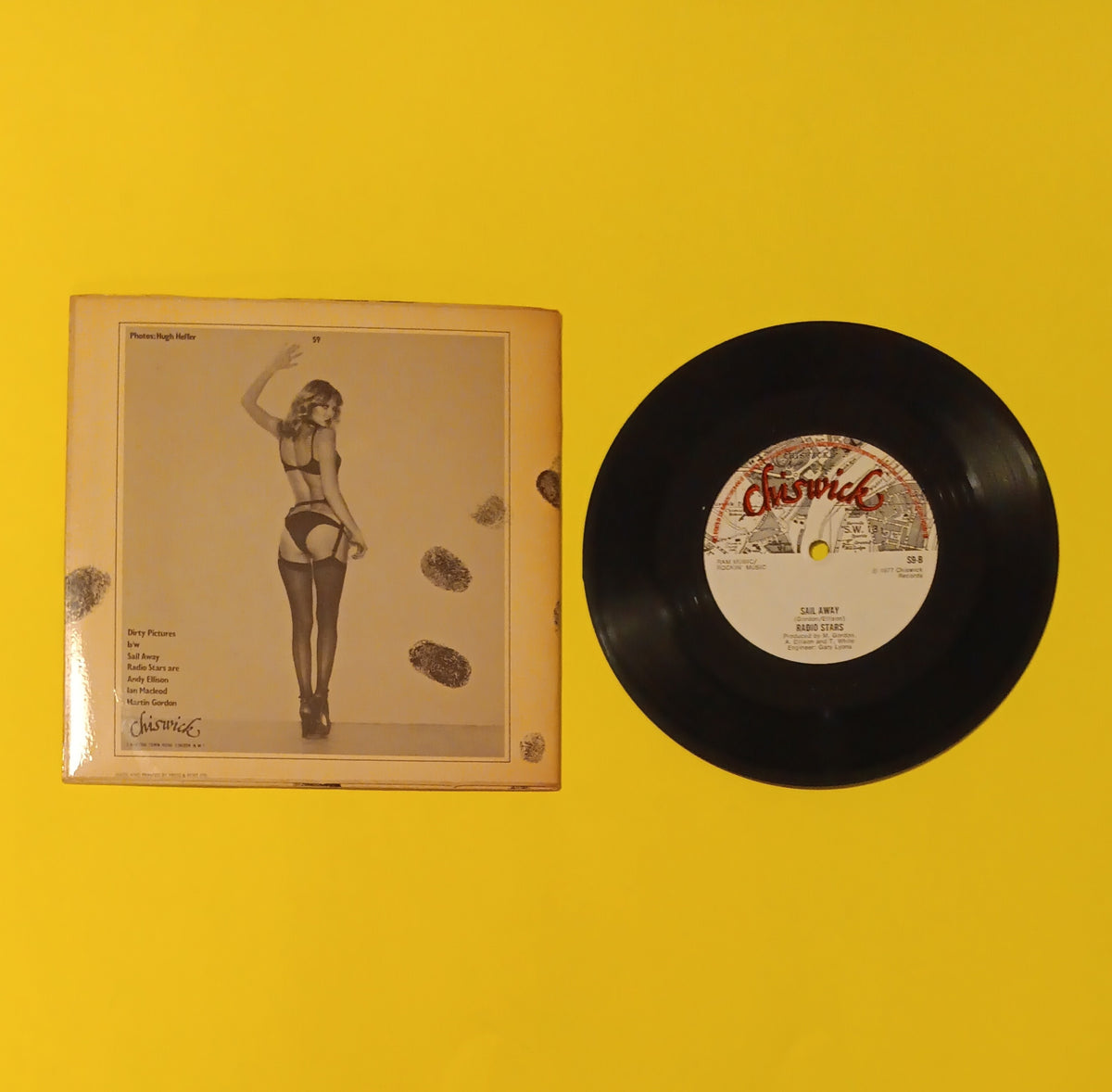 Radio Stars - Dirty Pictures / Sail Away 7" - UK 1977 - S9 Used - VG++ - Vinyl