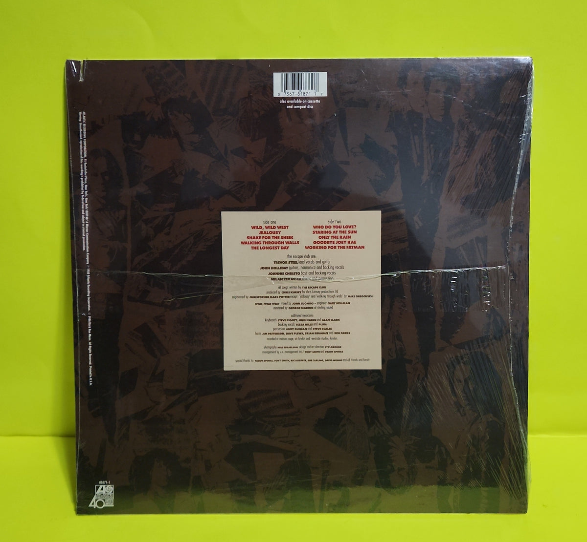 The Escape Club - Wild Wild West - 1988 - 7 81871-1 New - Sealed - Vinyl