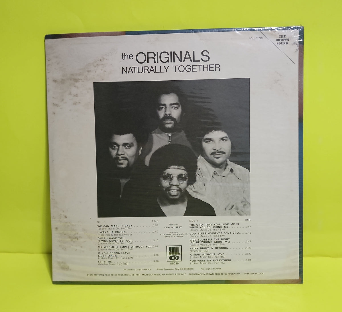 The Original  - Naturally Together  - 1970 - SS729 New - Sealed - Vinyl