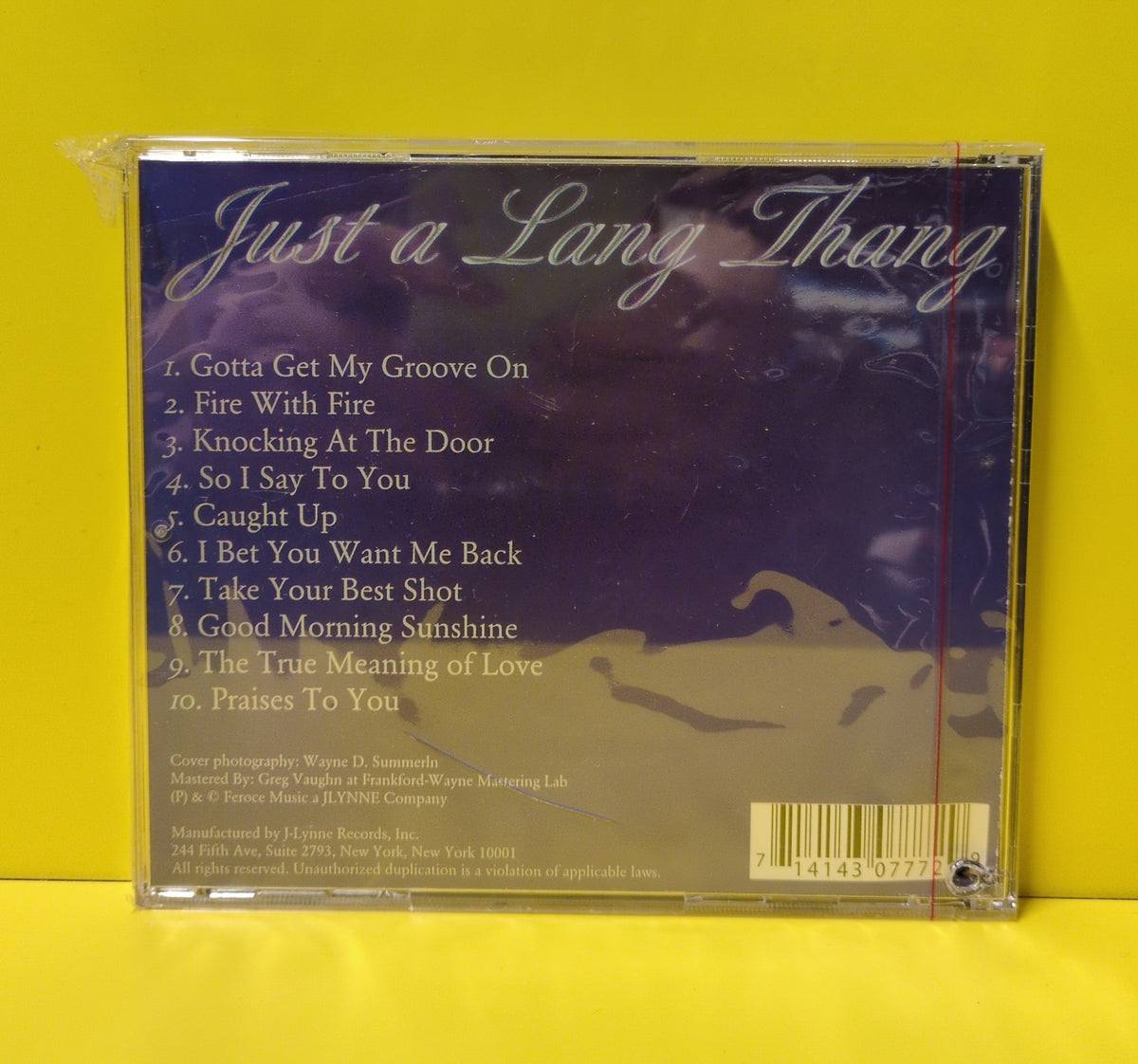 Jennifer Lang - Just A Lang Thang - 2003 - 0777-2 New - Sealed - CDs