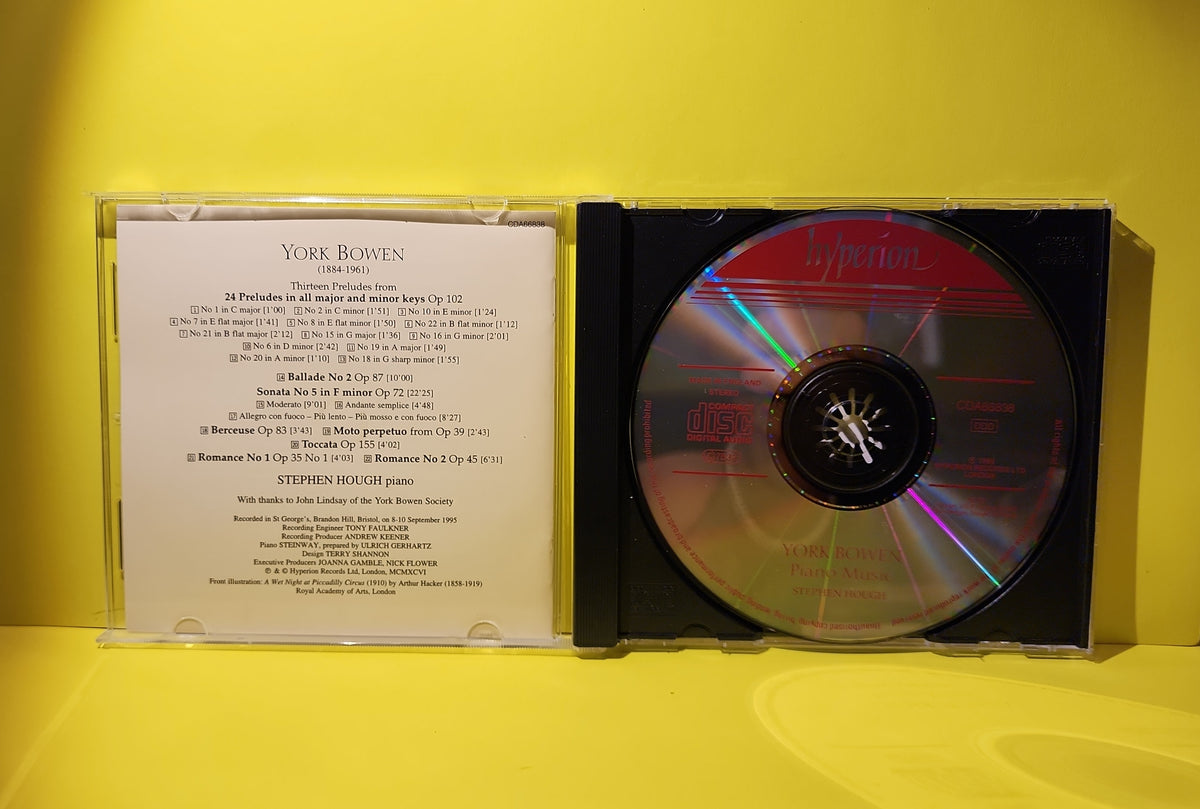 York Bowen / Stephen Hough - Piano Music - 1996 - CDA66838 Used - EX - CDs