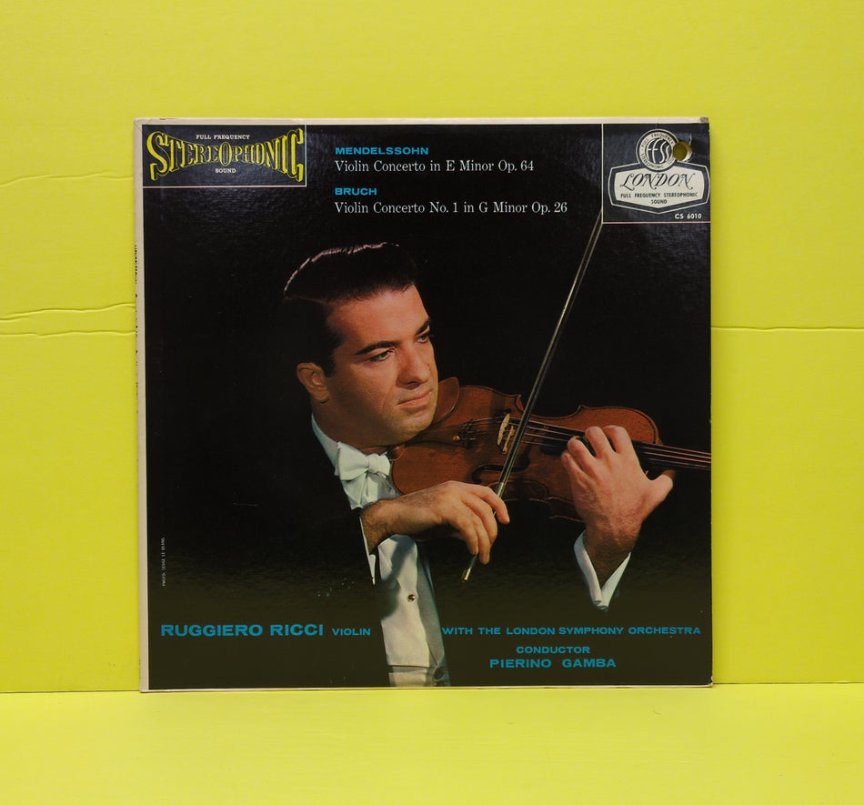 Mendelssohn, Bruch - Ricci, London Symphony Orchestra, Gamba - Violin Concertos - CS 6010 Used - EX - Vinyl