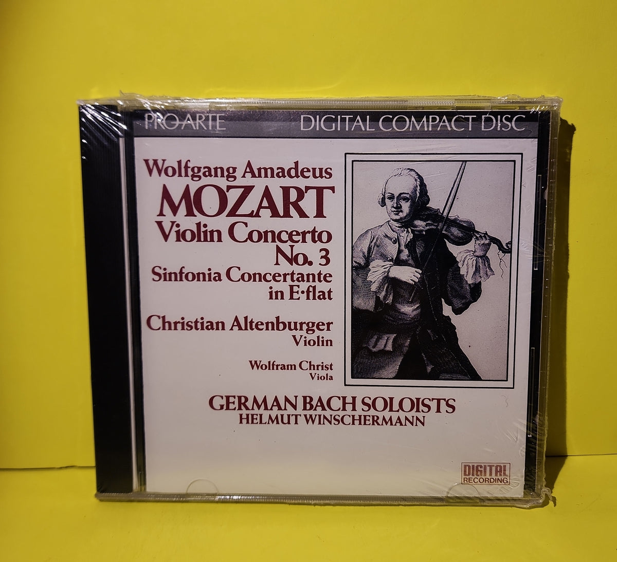 Christian Altenburger, Wolfram Christ, Helmut Winschermann - Mozart Violin Concerto No. 3 Sinfonia Concertante In E Flat - 1984 - CDD 285 New - Sealed - CDs