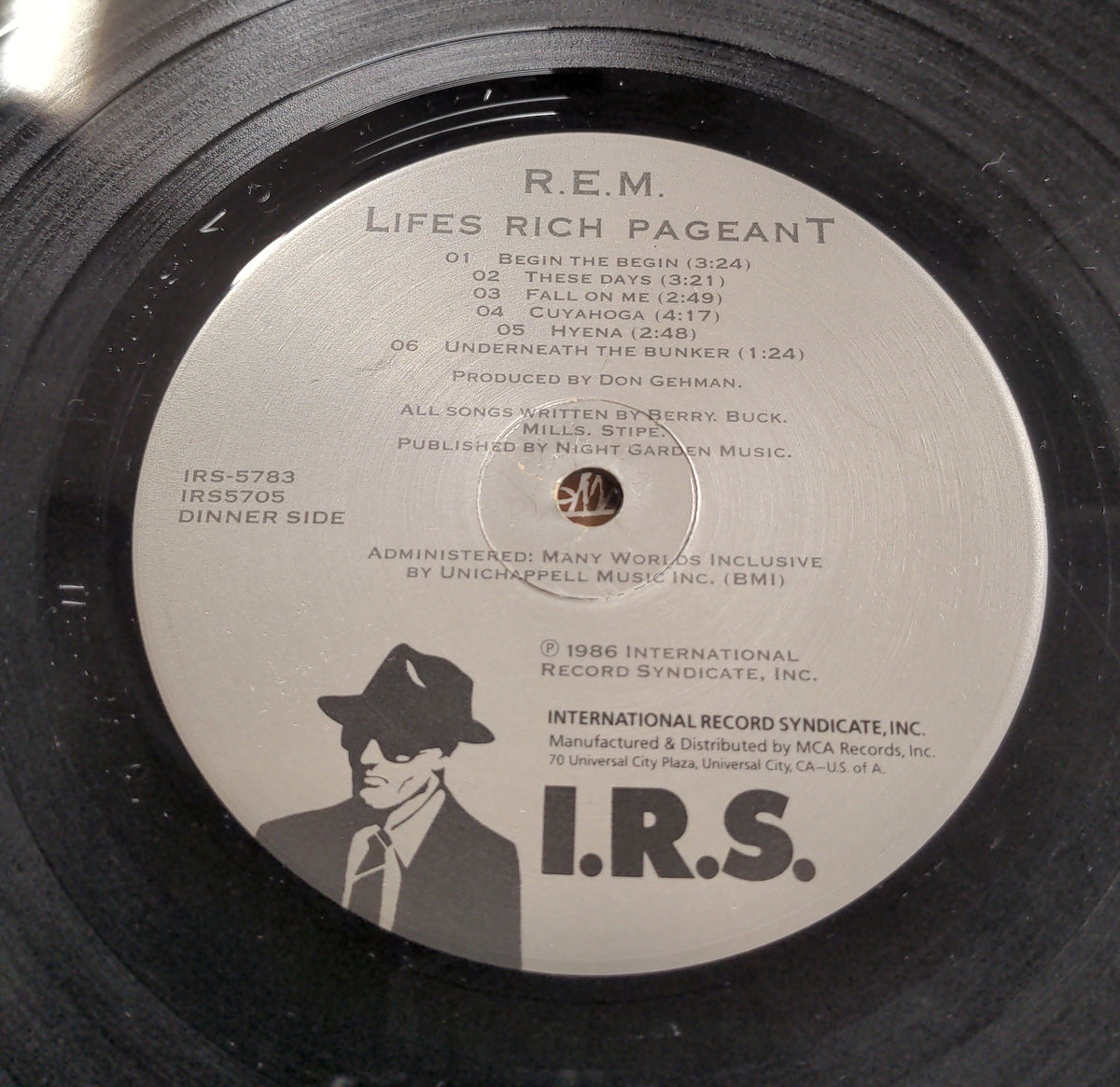 R.E.M. - Lifes Rich Pageant - 1986 - IRS-5783 Used - VG++ - Vinyl - Promo