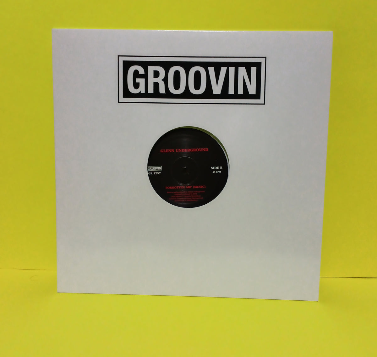 Glenn Underground - Man On Fire / Forgotten Art (Italy 12") - 2019 - GR 1257 New - NM - Vinyl