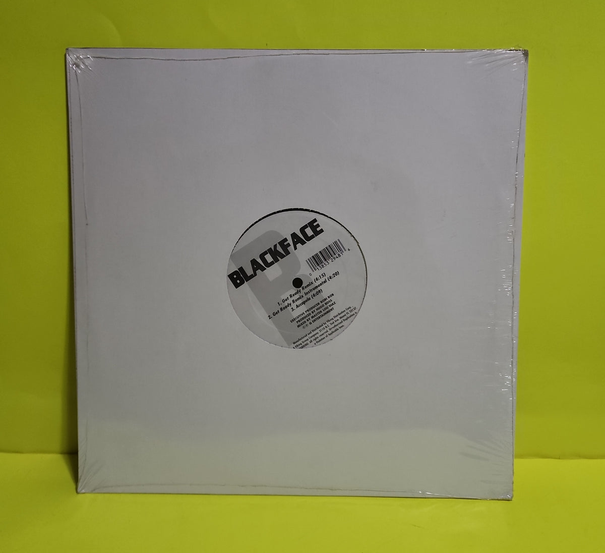 Blackface - Get Ready - 1998 - New - Sealed - Vinyl